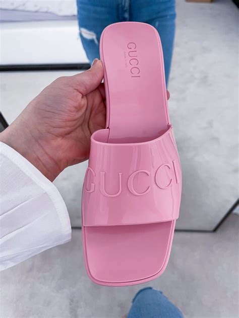 gucci jelly sandals review|latest style for gucci sandals.